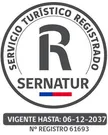 Aguila Tours, Registered Tourism Service with SERNATUR (Chile's National Tourism Service). Registration No. 61693, valid until 06-12-2037.